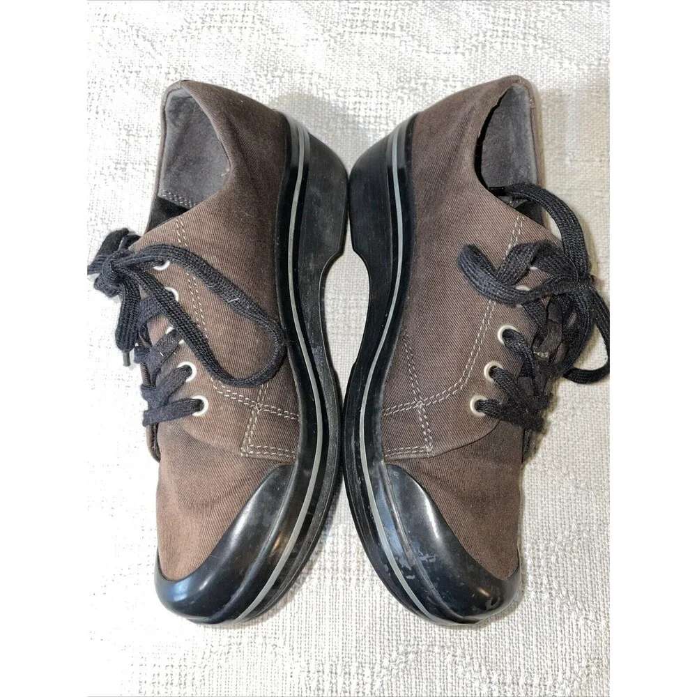 Dansko Vegan Women’s Nursing Shoes Size 38 U.S. 7 M Brown Fabric Hospital Clinic